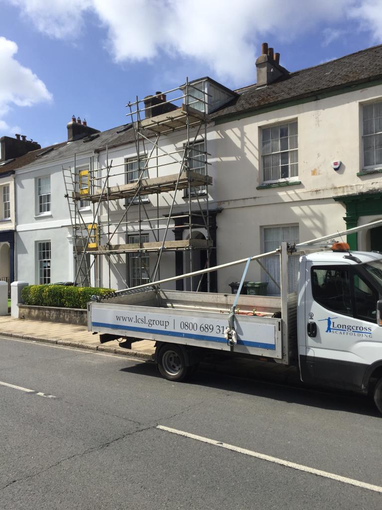 Domestic scaffold by Longcross scaffolding Barnstaple
