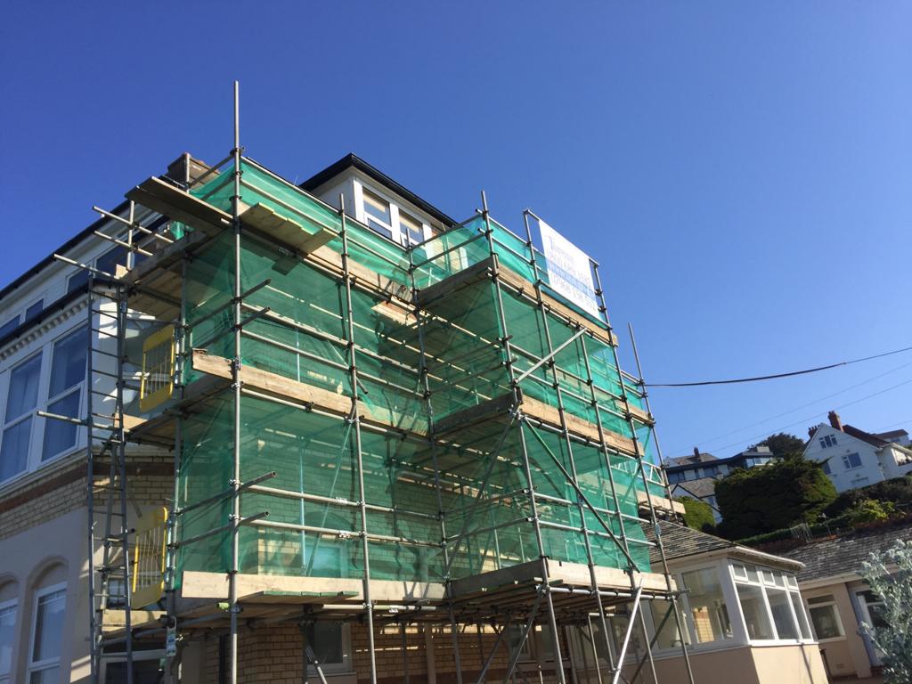 Domestic scaffold by Longcross scaffolding Barnstaple